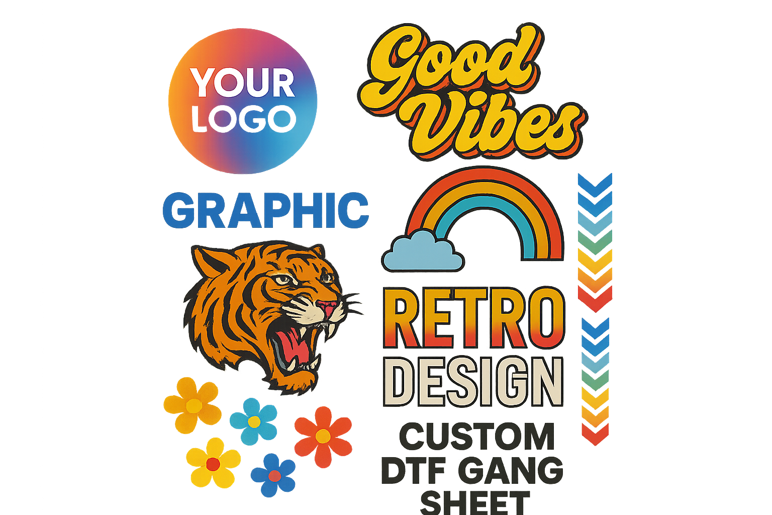 Product listing image for a custom dtf gang sheet
